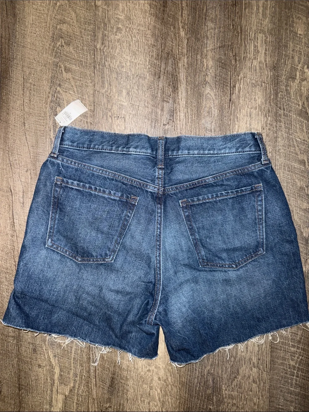 Old Navy Dark Blue Denim Cutoff Shorts with Raw Hem